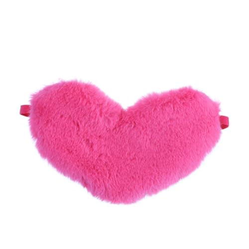 Mikinona Antifaz para Dormir con Forma de Corazón Suave y Cómodo Máscara de Sueño Infantil para Bloquear Luz Rosada