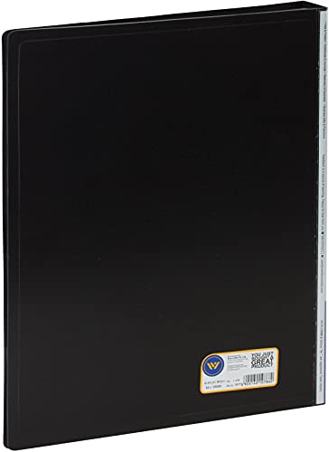 Image of Worldone A4 Size | Presentation Display Book File | Made of 1 mm Virgin PP Sheet | 60 Bound Top Loading Plastic Binder Sleeves | Ideal for Office, School & College | Black (Pack of 1)