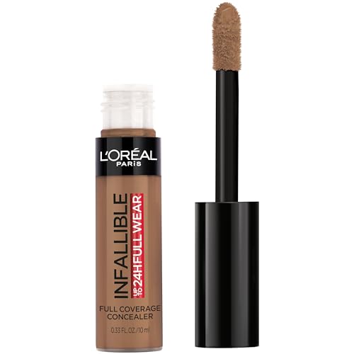 L'Oreal Paris Makeup Infallible Full Wear Waterproof Matte Concealer, Full Coverage, Chestnut, 0.33 fl. oz.
