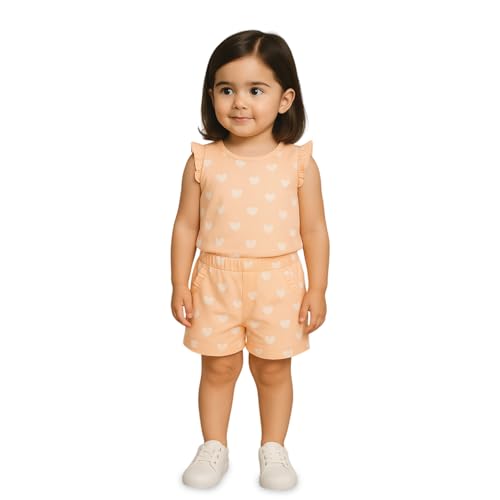 Image of Kidbea Girls' Cotton Dresses | Soft, Breathable Casual & Trendy Outfits for Kids | Sleeveless & Ruffle Sleeve Styles with Multiple Cute Prints