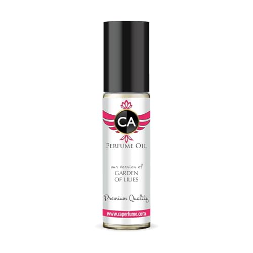 CA Perfume Originals Garden of Lilies Unisex Fragrance Oil Floral Scent Long Lasting Perfumes for Women &amp; Men Travel Size TSA Ready Mini Parfum Body Oil Roll-on 0.33 Fl Oz 10ml