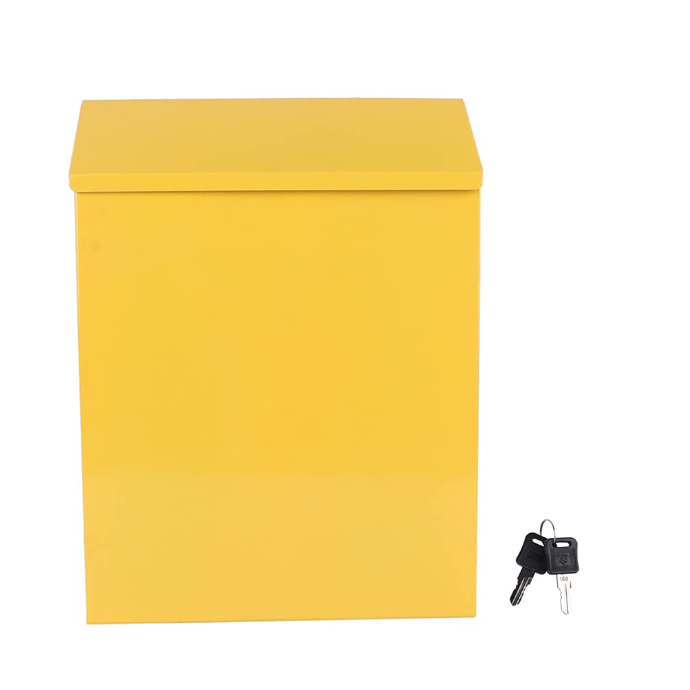 Afsluitbare spaarpot van acryl met sleutel: acryl donatiebox, aanbevolen doos voor commentaar, donatie en visitekaartjes, zwart (15,9 x 11,4 x 10,2 cm