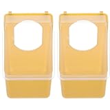 VANZACK Alimentador Colgante para Palomas con Tapa Multifuncional Comedero De Aves para Jaula FáCil De Instalar Y Limpiar 5.1X3.7X2.9 Pulgadas ÚTil para Aves Pequeñas