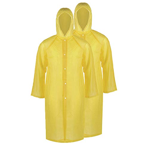 JUN-H 2Pcs Impermeable Desechable Portátil Funda Impermeable para Adultos Impermeables para Conciertos...