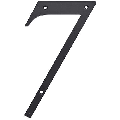 Hillman 6 in. Reflective Black Plastic Nail-On Number 7 1 pc. - Case of: 3;3