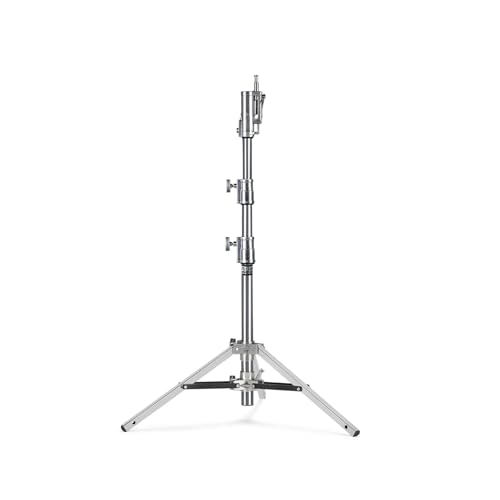 PROAIM 6.7ft Low Ninja Power Stand for Lighting Fixtures & Grip Equipment. 1-1/8”, 5/8" Receivers & 5/8" Stud. Payload up to 35kg/77.2lb