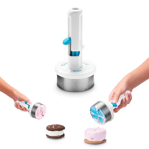 Dreamfarm Icepo Easy One-Handed Ice Cream Sandwich Scooper for Ice Cream Scoops, Gelato Scoops, Sorbet Scoops - White