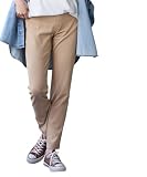 [ニッセン] ロングパンツ レディース 大きいサイズ 軽ふわニットツイルスキニーパンツ ベージュ 5L