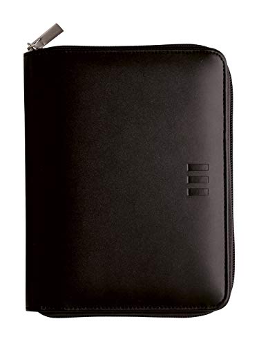 Finocam - Agenda Organizador 2021 semana vista vertical Open Cremallera Clan Negro español