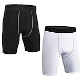 LANBAOSI Boys' Compression Shorts Youth Cool Dry Baselayer Sports Tights Athletic Spandex Legging