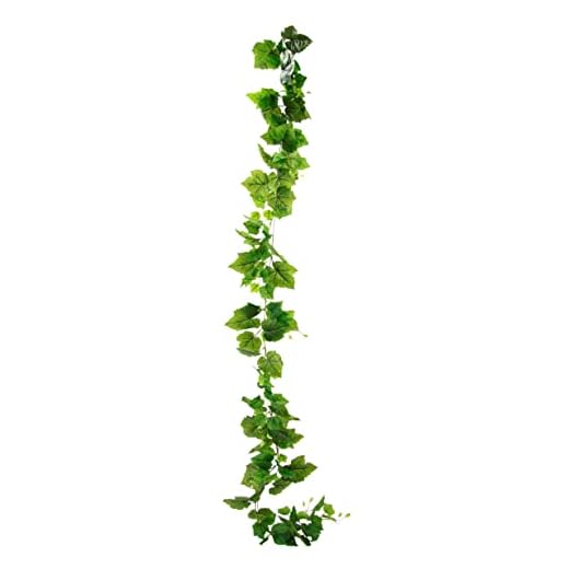 Flair Flower Girlande Deko AST Weinrebe Dekorieren Hotel Basteln Hängende Rebe Blätter Weinblätter Kunstblumen Hochzeit Party Garten Festival Dekorationen Wanddekoration,194429GN,Grün,180x16x8cm