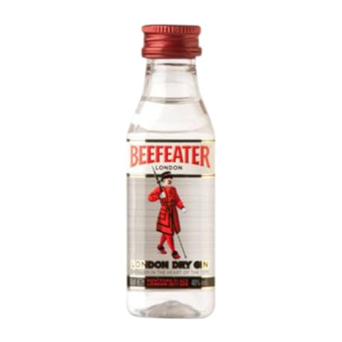 Ginebra Caja de 12 unidades Beefeater Botellín Miniatura 5 cl