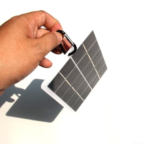 Bomba de aire solar 5V y kit oxigenador de acuario con piedras dobles para aireación exterior 4