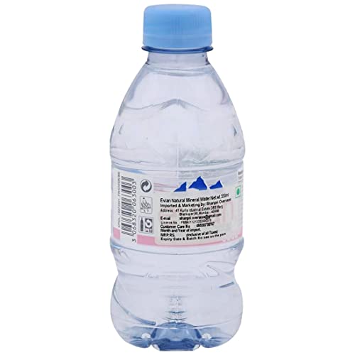 Image of Evian Eau Natural Mineral Water Bottle, 12 X 330 ml