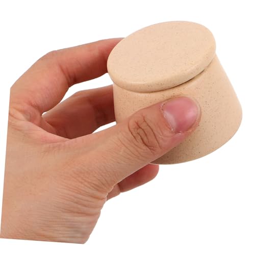 Vaso limpiador de pinceles de cerámica para uñas miniatura 4
