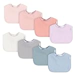 Unisex Baby Muslin 8 Pack Drooling Bibs