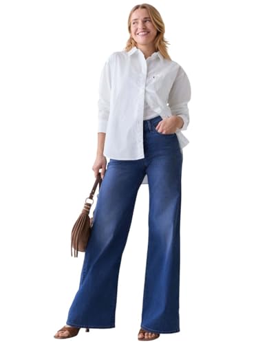 Image of KOTTY Women's High Waist Straight Fit Denim Jeans | Stretchable| Wide Leg & Regular Fit Stylish Wear