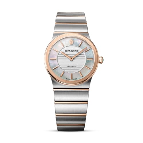 Image of Sandoz Tresor Premium Swiss Made Quartz White MOP Dial Watch for Women - SZWLG0000602