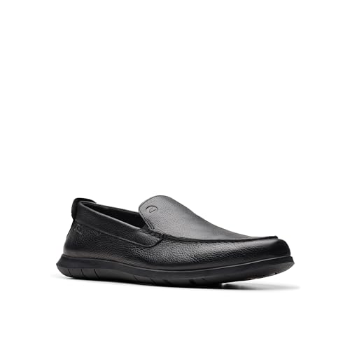 Clarks Collection Men's Flexway Step Moccasin, Black Leather, 12 Medium US - image 8