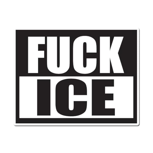 Fuck Ice Protest 3 inch Full Color Indoor Outdoor Vinyl Decal