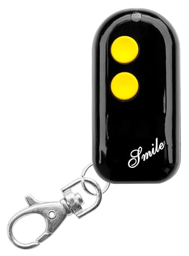 - Frequenza : 433.92 MHz Smile C Rolling code + Codice fisso 433Mhz, Mini telecomando universale apricancello autoapprendente programmabile, 2 pulsanti compatibile con Nice FAac Beninca Bft