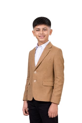 Image of SaintX Kids Boys Premium Blazer | Stretchable Structured Performance Grade Fabric | Fully Lined | Slim Fit | Formal & Casual Multi-Purpose Coat (1-14 Years KB02)