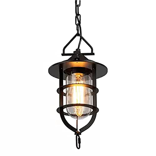 Suspension métal rétro E27 chic pour éclairage de plafond