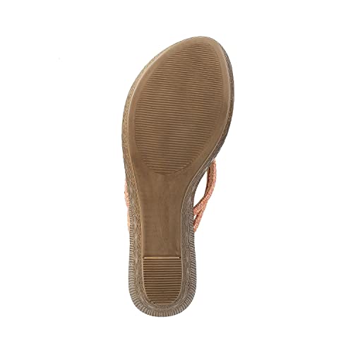 Image of Metro Women Synthetic Leather Wedge Heel Sandal