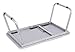 Sofia + Sam Lap Tray with Tablet & Phone Slots - Metal Folding Legs - Lap Desk with Tilting Top - Laptop Stand - Breakfast Serving Bed Tray - Grey