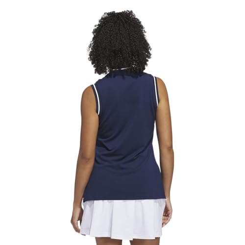adidas Women's Ultimate365 Quarter-Zip Sleeveless Polo Shirt2