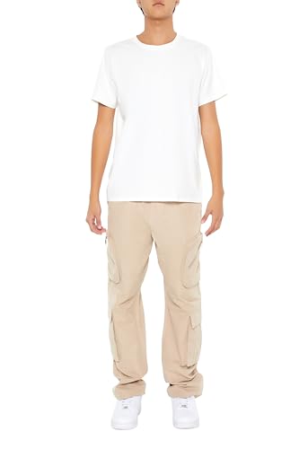 Pantalon cargo avec cordon de serrage slim-fit vêtements homme mode urbaine stretch