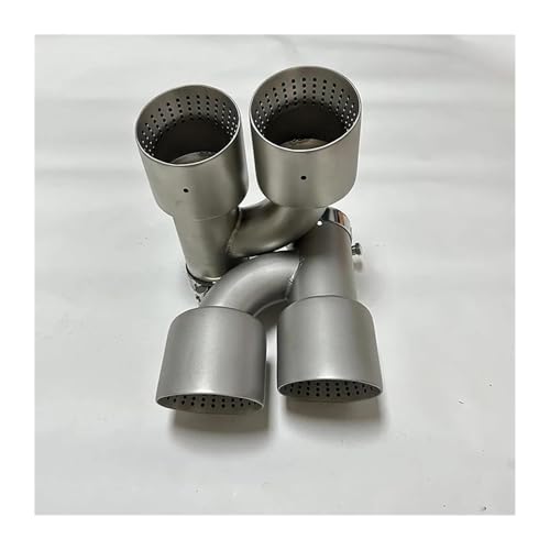 Silenciadores tubo escape coche de acero inoxidable tipo H con doble salida derecha 63mm-101mm