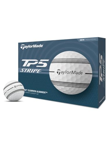 Balles de golf Taylormade TP5 Stripe design premium et performance exclusive 2024