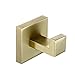 Yihaifu Baño de Acero Inoxidable Aseo Cepillado Robe Hook Toalla Interior Percha Cuadrada Cocina Cocina Cena Soporte de Estante, Dorado Cepillado