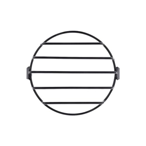 Grille phare moto 6.5 pouces noire pour protection de calandre universelle