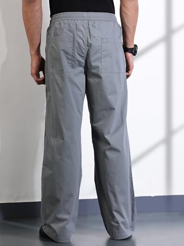 Image of Thomas Scott Men's | Solid | Light Weight | Breathable Fabric | 6 Pockets | Mid Rise | Loose Fit | 100% Cotton | Elasticated | Chino Trouser | Pants