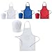 ANTEVIA - Pack tablier et toque enfant cuisine | PLUS DE 10 MODÈLES | Fille ou garçon |Couleur: Blanc (Legox blanc)