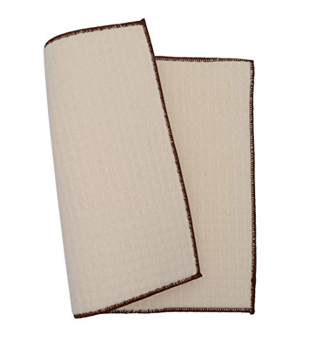 Image of Store2508 Microfiber Reversible Dish Drying Mat (Pack of 2) (38 * 51 Cm Each) (Ivory)