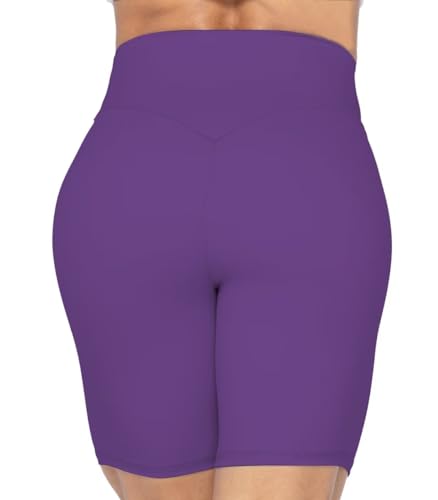 Image of Sunzel No Front Seam High Waist Biker Shorts for Women, Squat Proof Yoga Workout Gym Bike Shorts | 3, 5 Or 8-Inch Inseam, High Waisted, Tummy Control, No Front Seam, Buttery Soft, Compression Fit, Squat Proof
