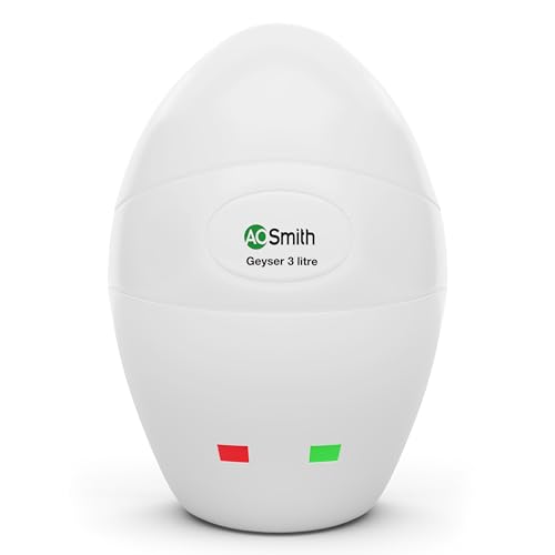 AO Smith Geyser 3 Litre Instant Heating With 3kW Glass Lined Heating Element | Blue Diamond Glass Lined Tank | Instant Geyser For Kitchen & Bathroom | 2-Year Comprehensive 5-Year Tank Warranty | EWS-3