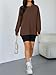 Trendy Queen Womens Oversized T Shirts Fall Thumb Hole Long Sleeve Workout Tops Fashion Plus Size Gym Loose Y2k Tunic Tee Chocolate Brown L