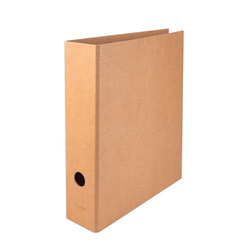 FALKEN Original Vegan-Ordner Pure Nature. Made in Germany. DIN A4 Braun Aktenordner Briefordner Büroordner Pappordner Schlitzordner