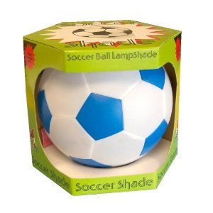 Blue and White Football Lampshade