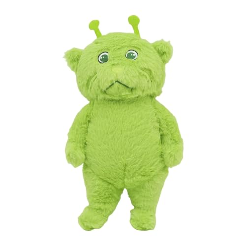 Cute Alien Plush, Green Stuffed Figure Toy, 11.81x3.94x6.69 