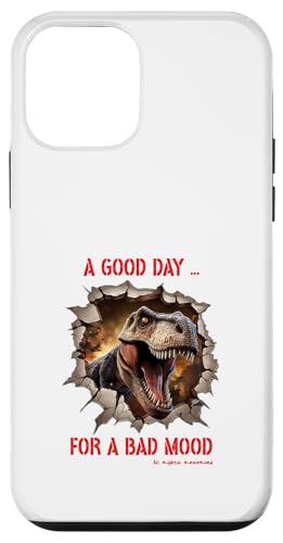 A Good Day for Bad Mood Dino Mood �X�e�[�g�����g �X�}�z�P�[�X iPhone 12 mini �p