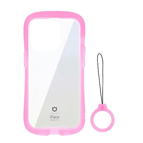 iFace Reflection Neo iPhone 13 Pro �p �P�[�X �����K���X �N���A �P�[�X �X�g���b�v �Z�b�g(�N���A�s���N)�y���� �ϏՌ� �č�MIL�K�i�擾 �X�g���b�v�z�[�� �l�I���J���[ �u�� �V���R�� �����O�X�g���b�v�z