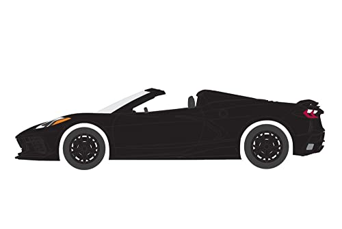 ModelToyCars 2021 Chevrolet Corvette C8 Stingray Convertible negro miniatura 2