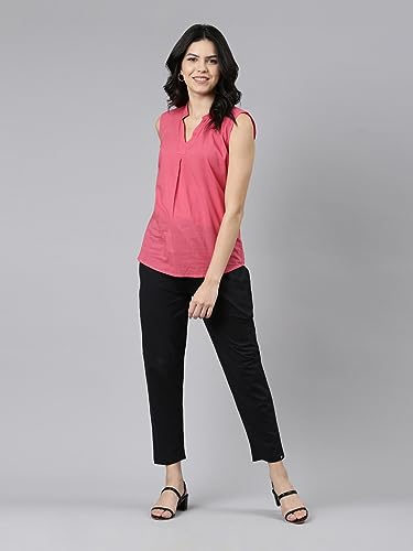 Image of TWIN BIRDS 100% Woven Cotton Fabric Kurti Pant /Trousers with Functional Pocket for Women