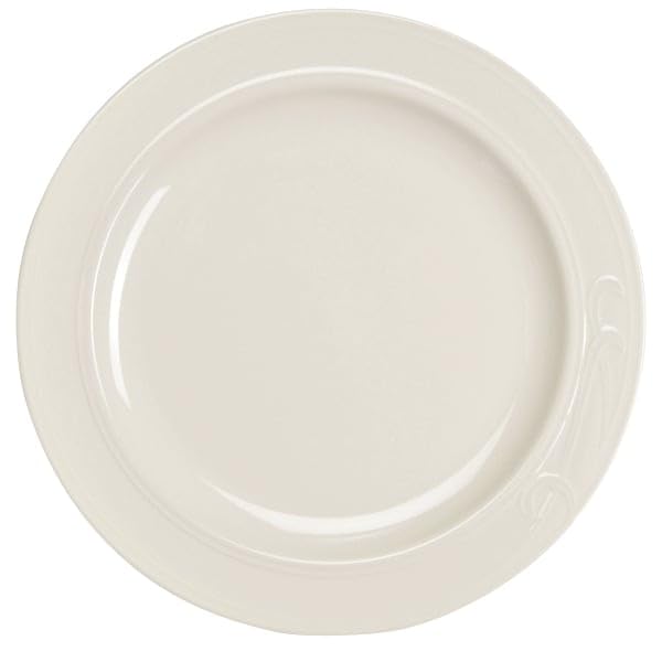 6081000 Lyrica 9.75 Plate - 24 / CS by Homer Laughlin – Medium, China, White, Pack of 24, Model HL6081000