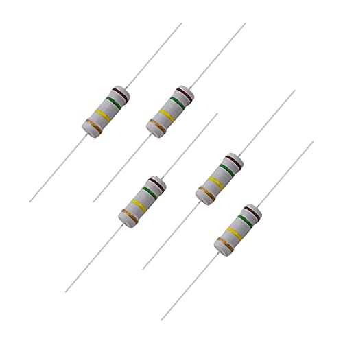 150 Pcs 30 Values Resistor Kit YIWANSON 2W 5% Carbon Film Resistance 0.1-750 ohm, Carbon Resistance Assortment Set, Carbon Resistors Kit for DIY Electronic, Resistor Assortment Kit (0.1R-750R)